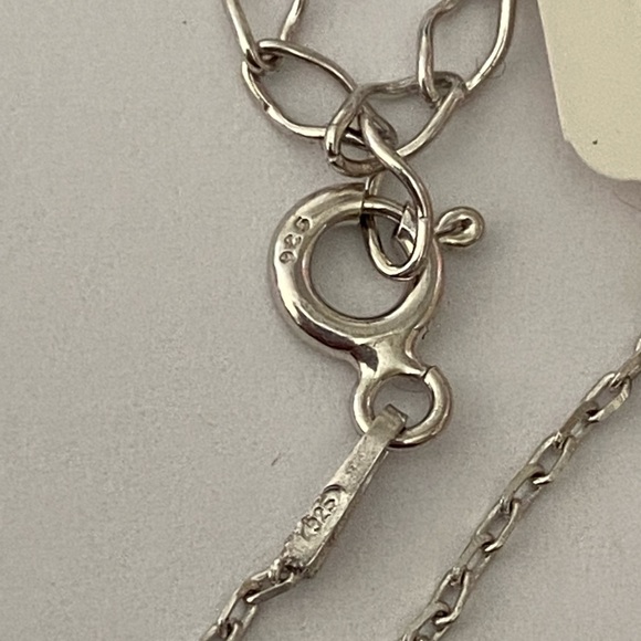 925 Silver necklace handmade enamel pomegranate - Picture 3 of 3